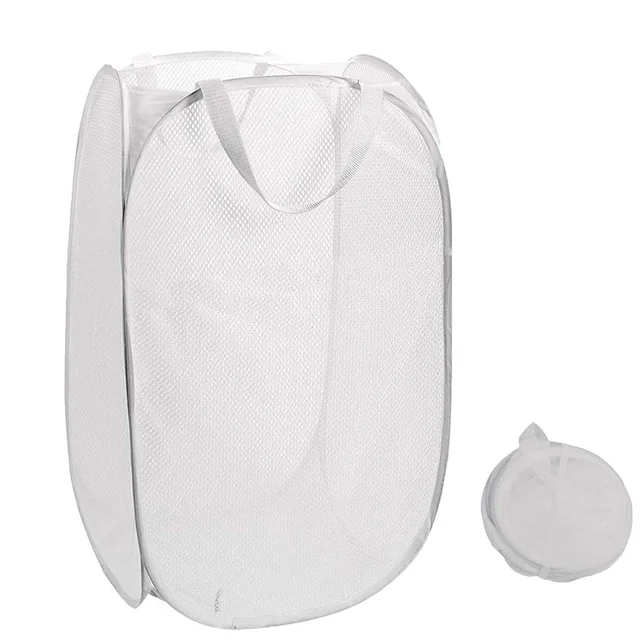 Foldable Mesh Laundry Basket – Space-Saving & Breathable Organizer
