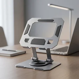 Foldable Metal Phone & Tablet Stand – Adjustable & Portable Desktop Support