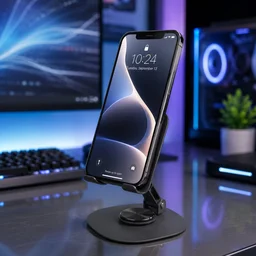 Foldable Mobile Stand – 360° Rotatable & Portable Metal Holder