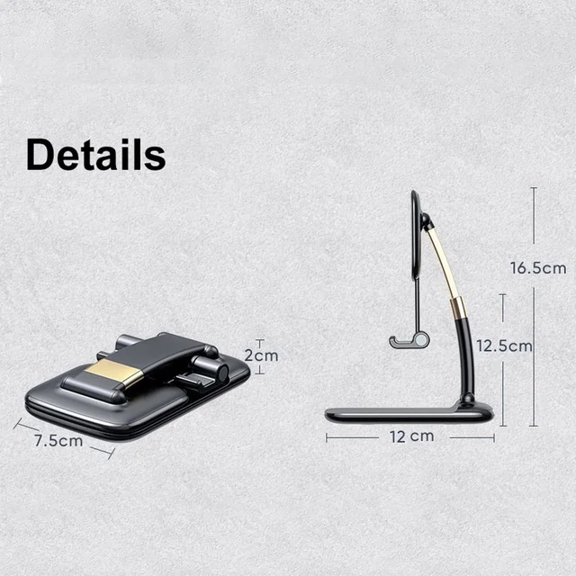 Foldable Phone Holder – Adjustable Desk Stand for Mobiles | PHOBIA