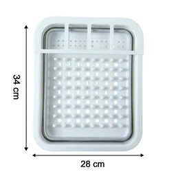 Foldable Plastic Dish Drying Rack – Space-saving & Portable Organizer