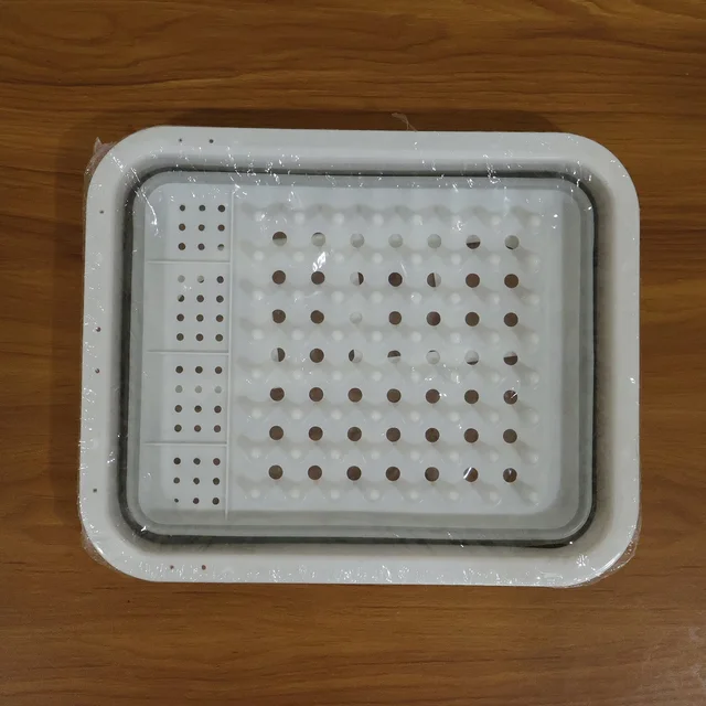 Foldable Plastic Dish Drying Rack – Space-saving & Portable Organizer