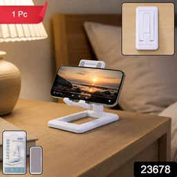 Foldable Plastic Mobile Phone Holder – Adjustable & Portable Stand