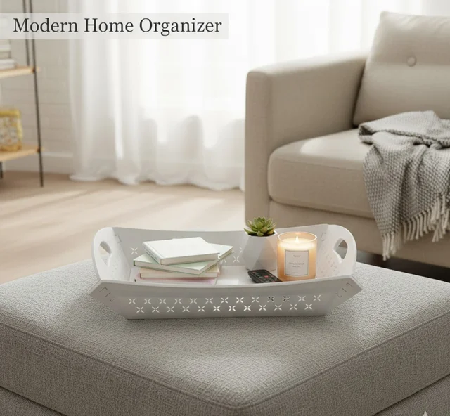 Foldable Serving Tray – Portable Plastic Design | CookAura
