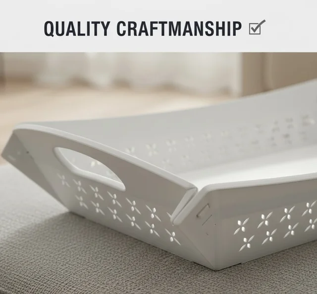 Foldable Serving Tray – Portable Plastic Design | CookAura