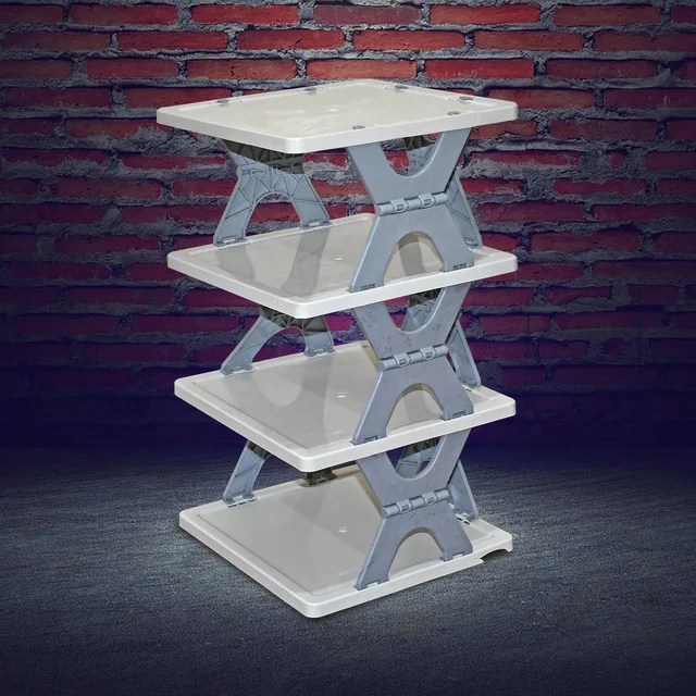 Foldable Shoe Rack – 4-Layer Space-Saving Storage | Organivo