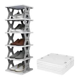Foldable Shoe Rack 6-Layer – Space-Saving Organizer | Organivo
