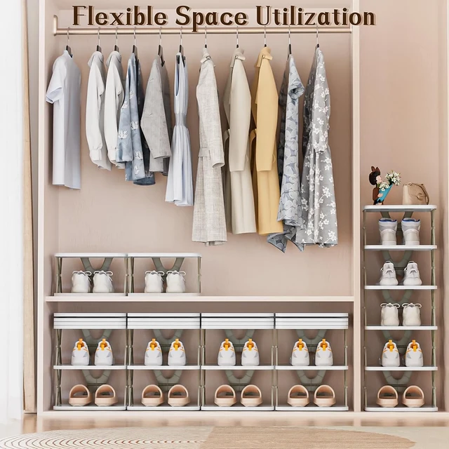 Foldable Shoe Rack 6-Layer – Space-Saving Organizer | Organivo