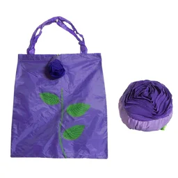 Foldable Shopping Bag – Rose Design Reusable Eco Tote | Organivo