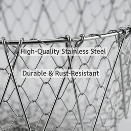 Foldable Strainer Basket – Stainless Steel, Space-Saving | Vastate