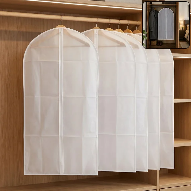 Foldable Suit Cover – Space-Saving Non-Woven Clothes Protection