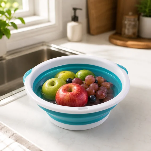 Foldable Utility Basket – Space-Saving Multipurpose Organizer