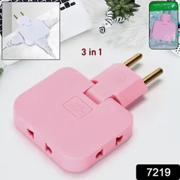 Foldable Wall Plug Adapter – 3-in-1 Compact Travel Socket | Tetherix