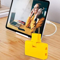 Foldable Wall Plug Adapter – 3-in-1 Compact Travel Socket | Tetherix