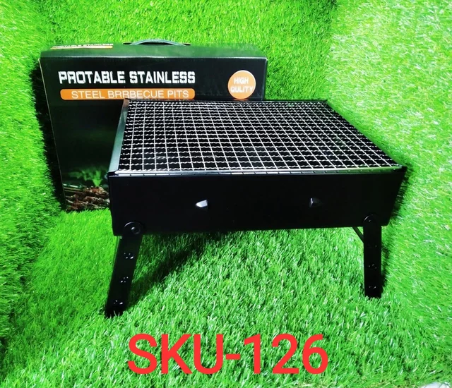 Folding Charcoal Grill – Portable Carbon Steel BBQ | Siplix