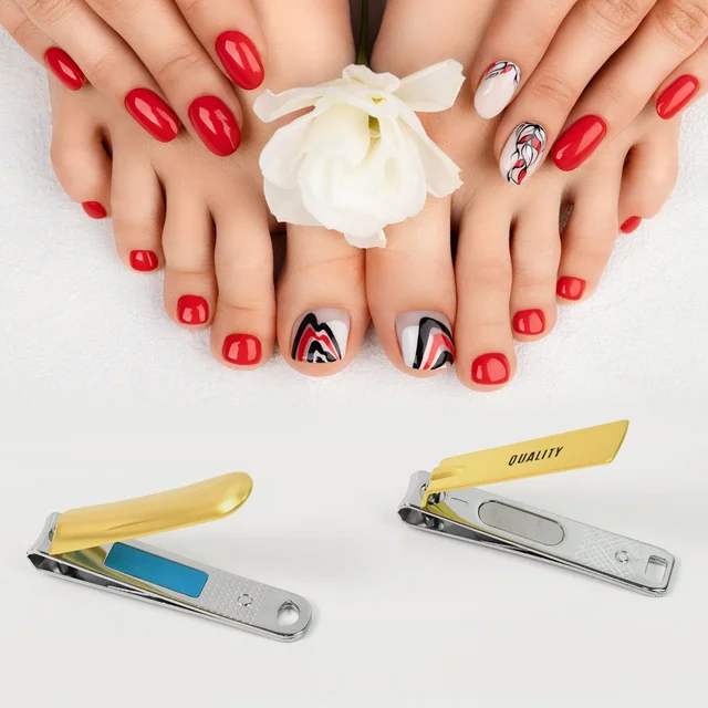 Folding Nail Clippers – Stainless Steel Portable with File | AuriGlam