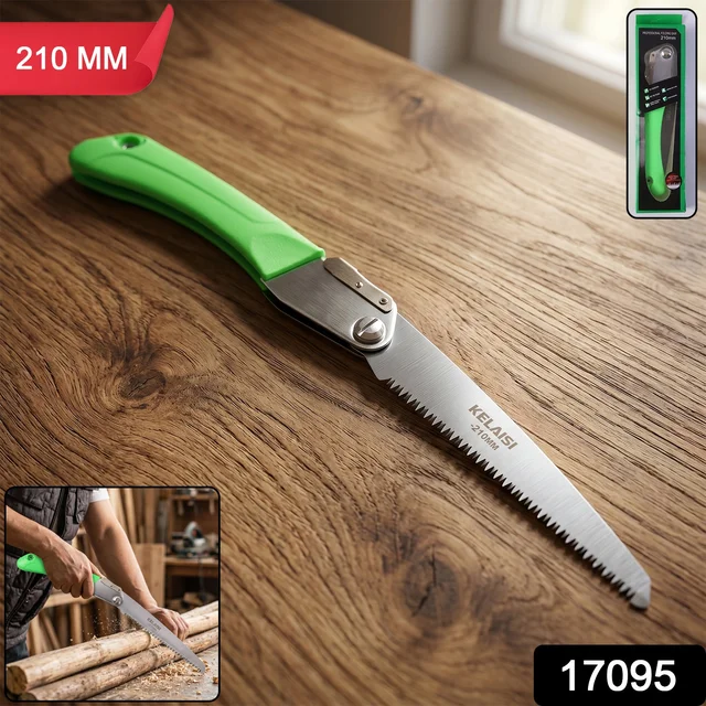 Folding Saw – Sharp 210mm Stainless Steel Blade for Pruning & Outdoor Use