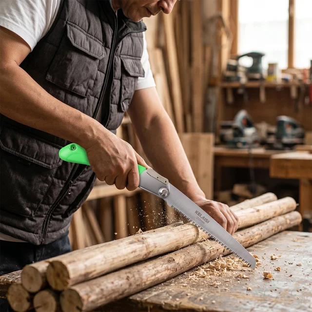 Folding Saw – Sharp 210mm Stainless Steel Blade for Pruning & Outdoor Use