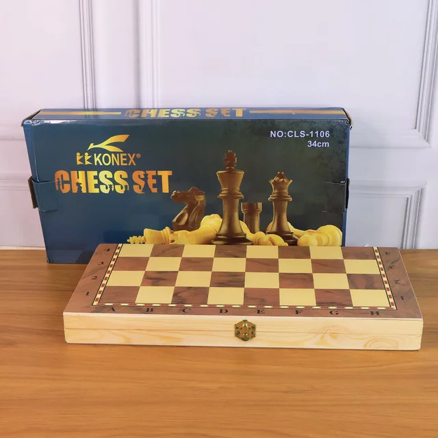Folding Wooden Chess Board Set – Travel-Friendly | Boardoria