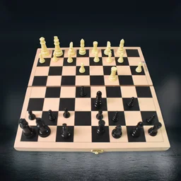 Folding Wooden Chess Set – Portable 30x30cm Board | Boardoria