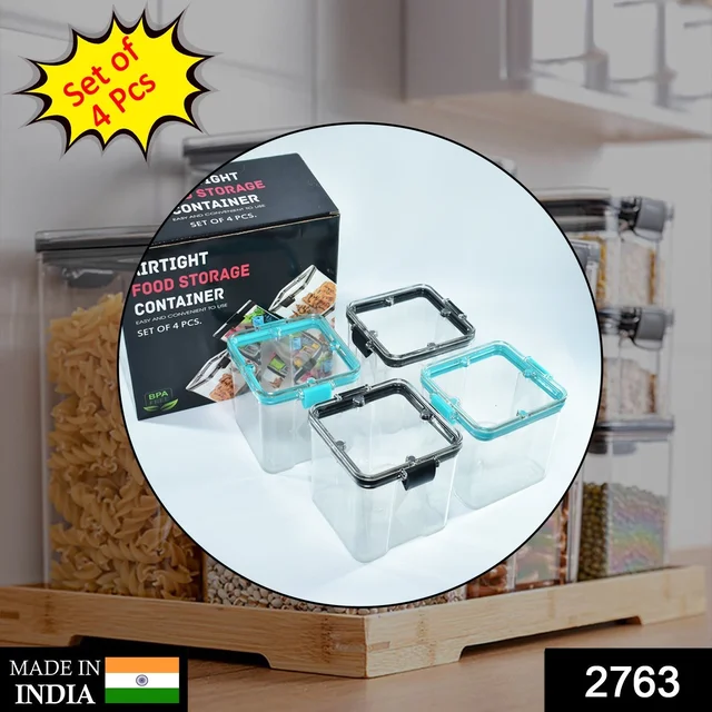Food Storage Containers – 700ml Square 4-Pc Set | Tidy Table