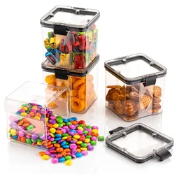 Food Storage Containers – 700ml Square 4-Pc Set | Tidy Table