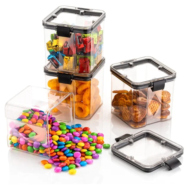 Food Storage Containers – 700ml Square 4-Pc Set | Tidy Table