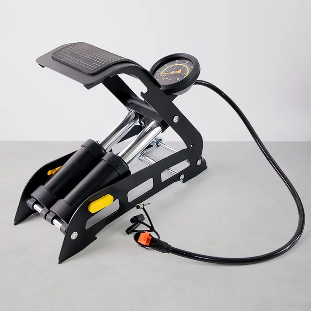 Foot Air Pump – Dual Cylinder, 150 PSI for Car & Bike | Carivox