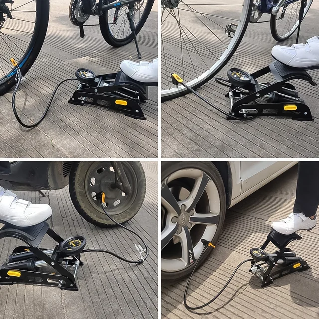 Foot Air Pump – Dual Cylinder, 150 PSI for Car & Bike | Carivox