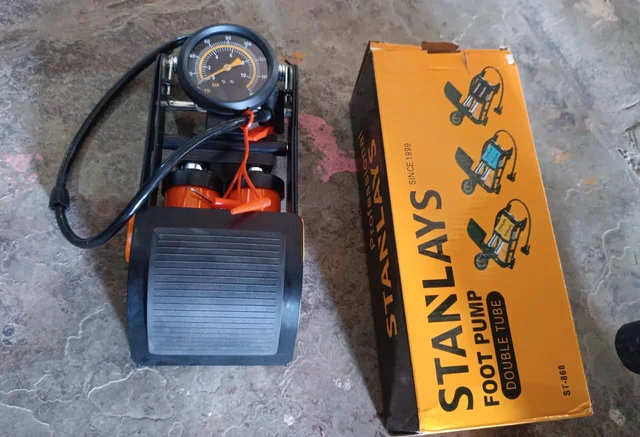 Foot Air Pump – Dual Cylinder, 150 PSI for Car & Bike | Carivox
