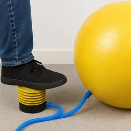 Foot Air Pump – Portable & Durable for Exercise Balls | FitFuzion