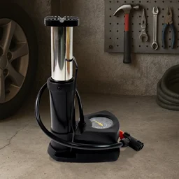 Foot Bike Pump – Portable Cycle Tire Inflator with Gauge | Indo Glow