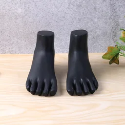 Foot Mannequin Display Stand Pair – Premium Black for Jewellery