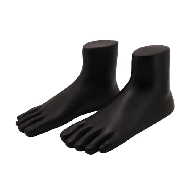Foot Mannequin Display Stand Pair – Premium Black for Jewellery