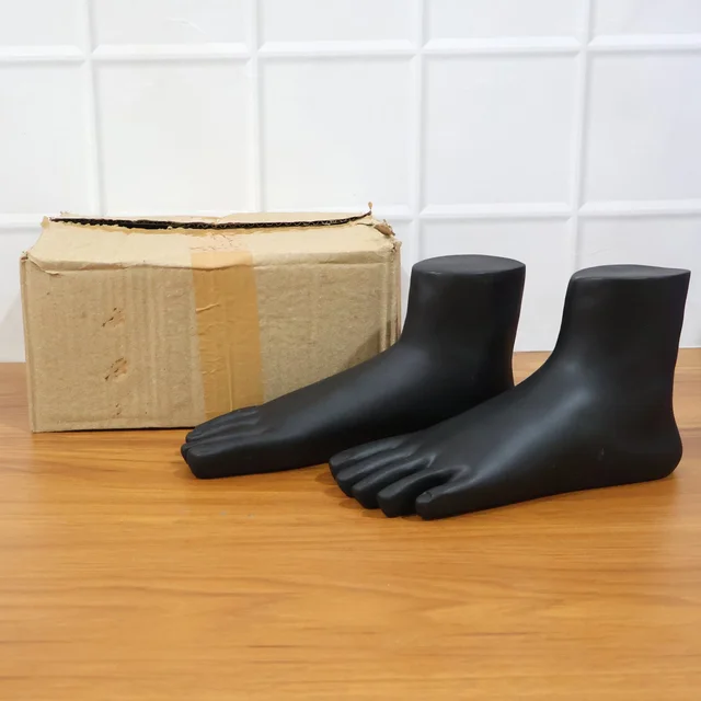 Foot Mannequin Display Stand Pair – Premium Black for Jewellery