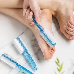 Foot Scrubber Brush with Pumice Stone – Dual-Action Exfoliation