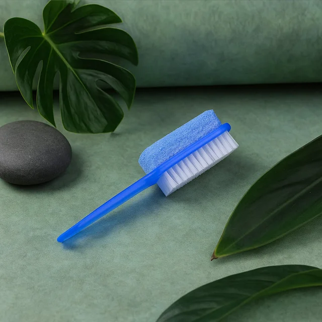 Foot Scrubber Brush with Pumice Stone – Dual-Action Exfoliation