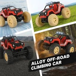 Free-Wheel Racing Jeep Toy Car – Push & Go Adventure Fun
