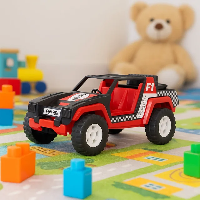 Free-Wheel Racing Jeep Toy Car – Push & Go Adventure Fun