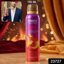 French Factor Perfumed Body Spray – Long Lasting Freshness & Odor Control