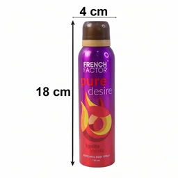 French Factor Perfumed Body Spray – Long Lasting Freshness & Odor Control