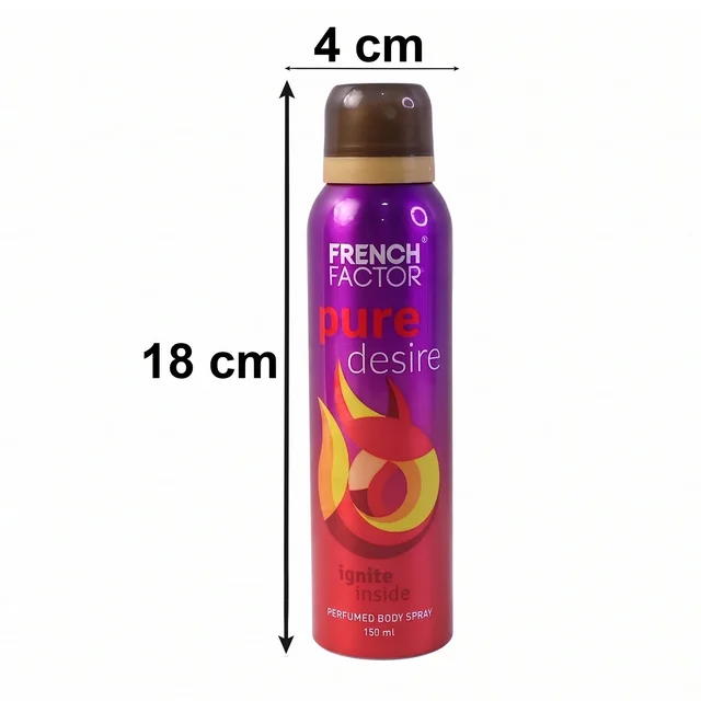 French Factor Perfumed Body Spray – Long Lasting Freshness & Odor Control