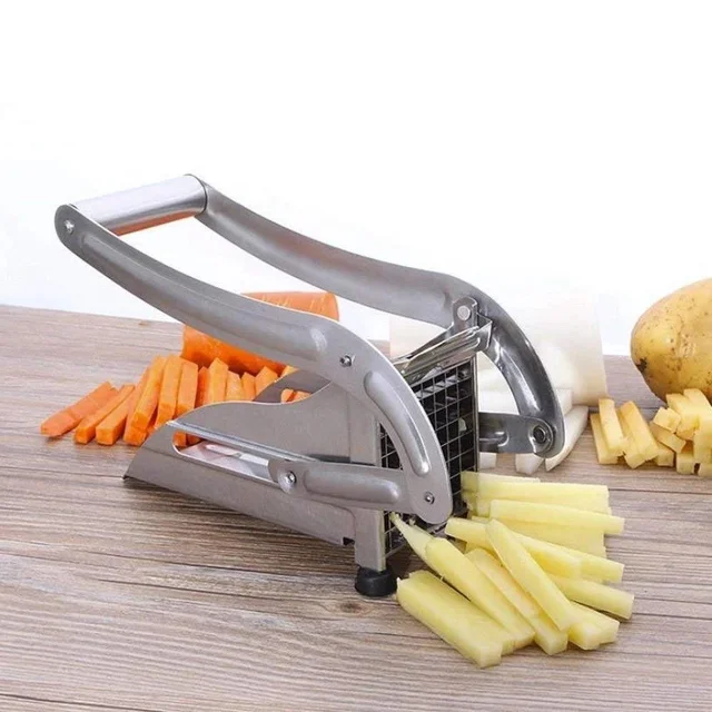 French Fries Cutter – Potato Chips Maker with 2 Blades | ChefAura