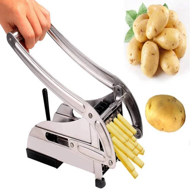 French Fries Cutter – Potato Chips Maker with 2 Blades | ChefAura
