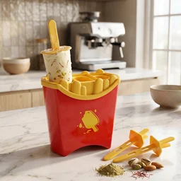 French Fries Ice Pop Mould – Reusable Kulfi Maker for Summer