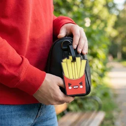 French Fries Luggage Tag – Eye-catching Travel ID Tag for Easy Recognition