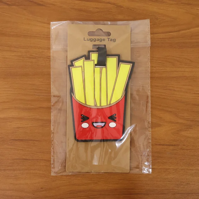 French Fries Luggage Tag – Eye-catching Travel ID Tag for Easy Recognition