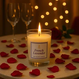 French Lavender Soy Candle – Relaxing Aromatherapy Jar 50g