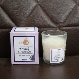 French Lavender Soy Candle – Relaxing Aromatherapy Jar 50g