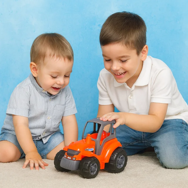 Friction Powered Tractor Toy – Durable Kids Farm Vehicle Play